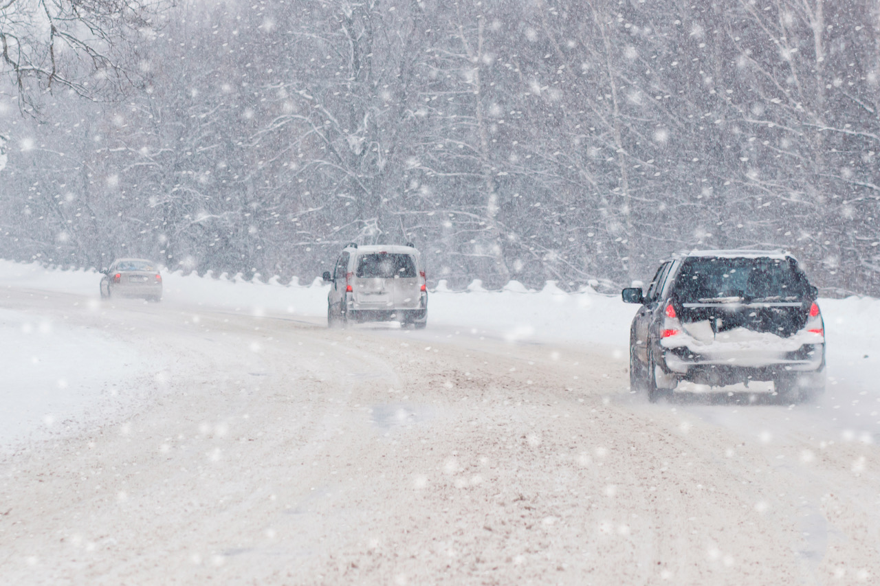 No matter how good your brakes, you need to account for snow, ice, and freezing rain.
